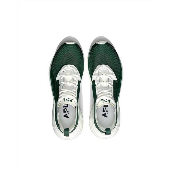 NEW APL men's streamline shoes in dark green/ivory